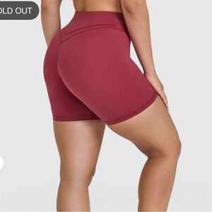 Oner Active UNIFIED MOVE WRAP SHORTS Burnt Cherry Red Small